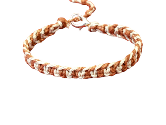 Men's Fishbone Hemp Bracelet