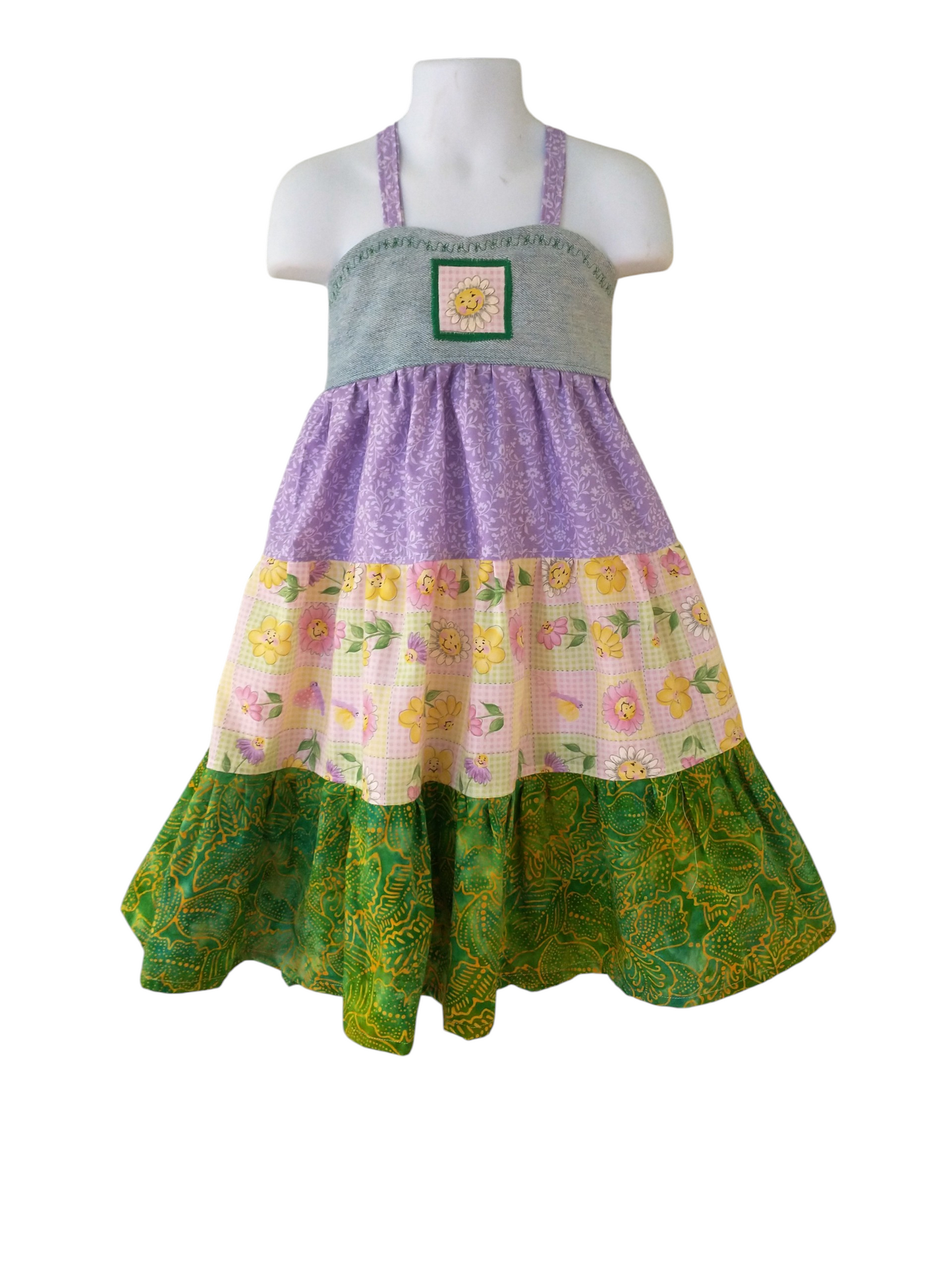 5t 6 Vintage Flower Tiered Twirl Dress