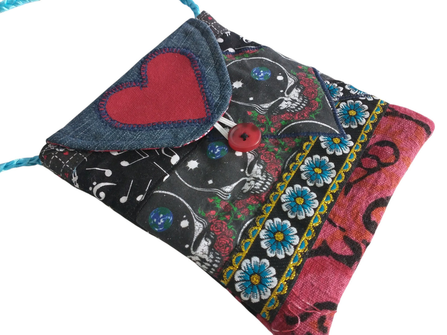 Grateful Love Patchwork Cross Body Bag