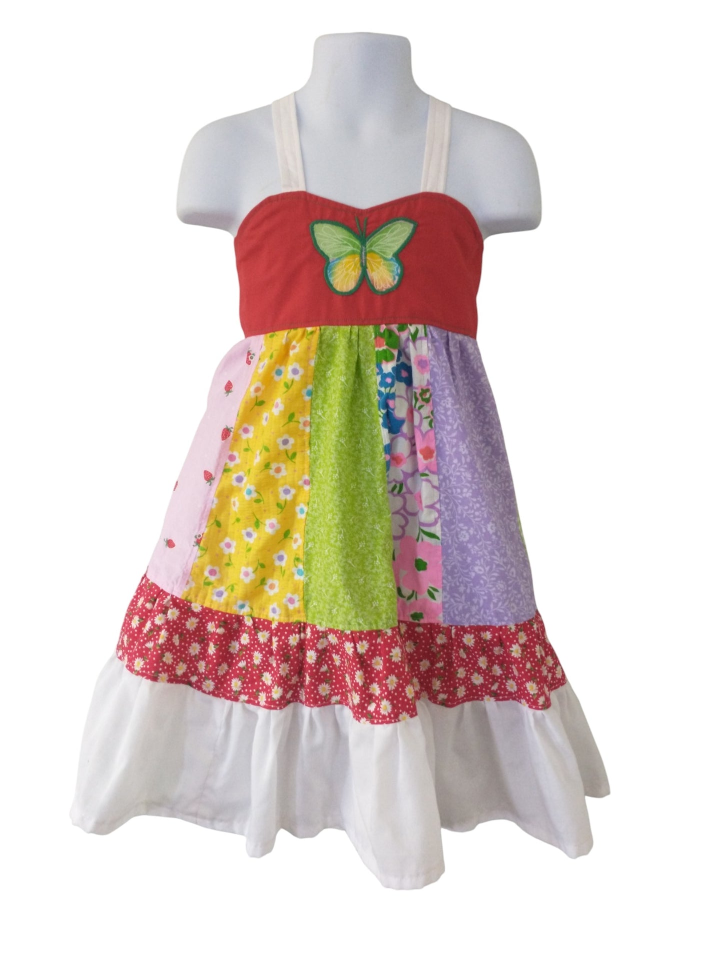 SALE 4t/5t Butterfly Patchwork Dress