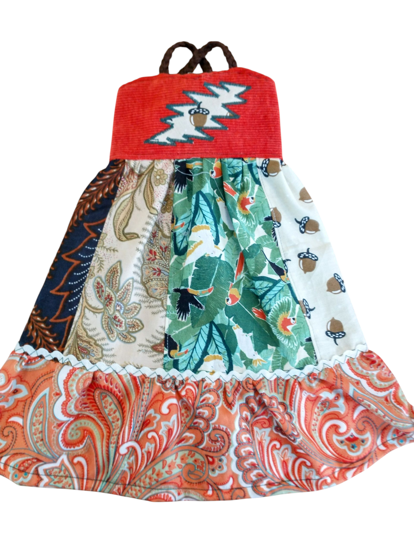 Woodland Bird Song 18 inch Patchwork Dress