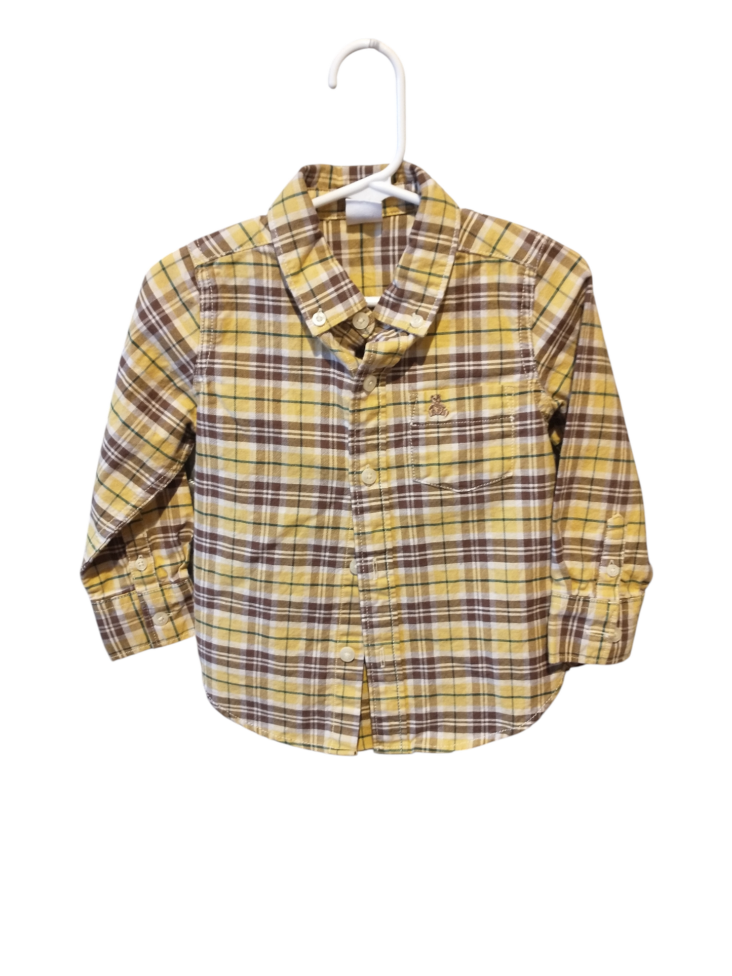 Boys Size 2 years Corduroy Bolt Long Sleeve Shirt