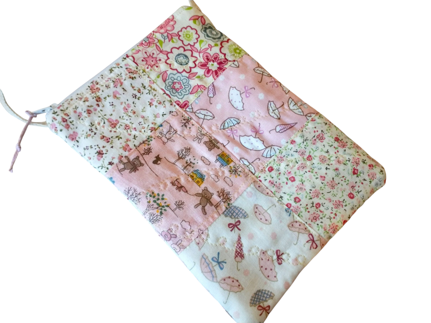 Vintage Patchwork Cross Body Passport Bag