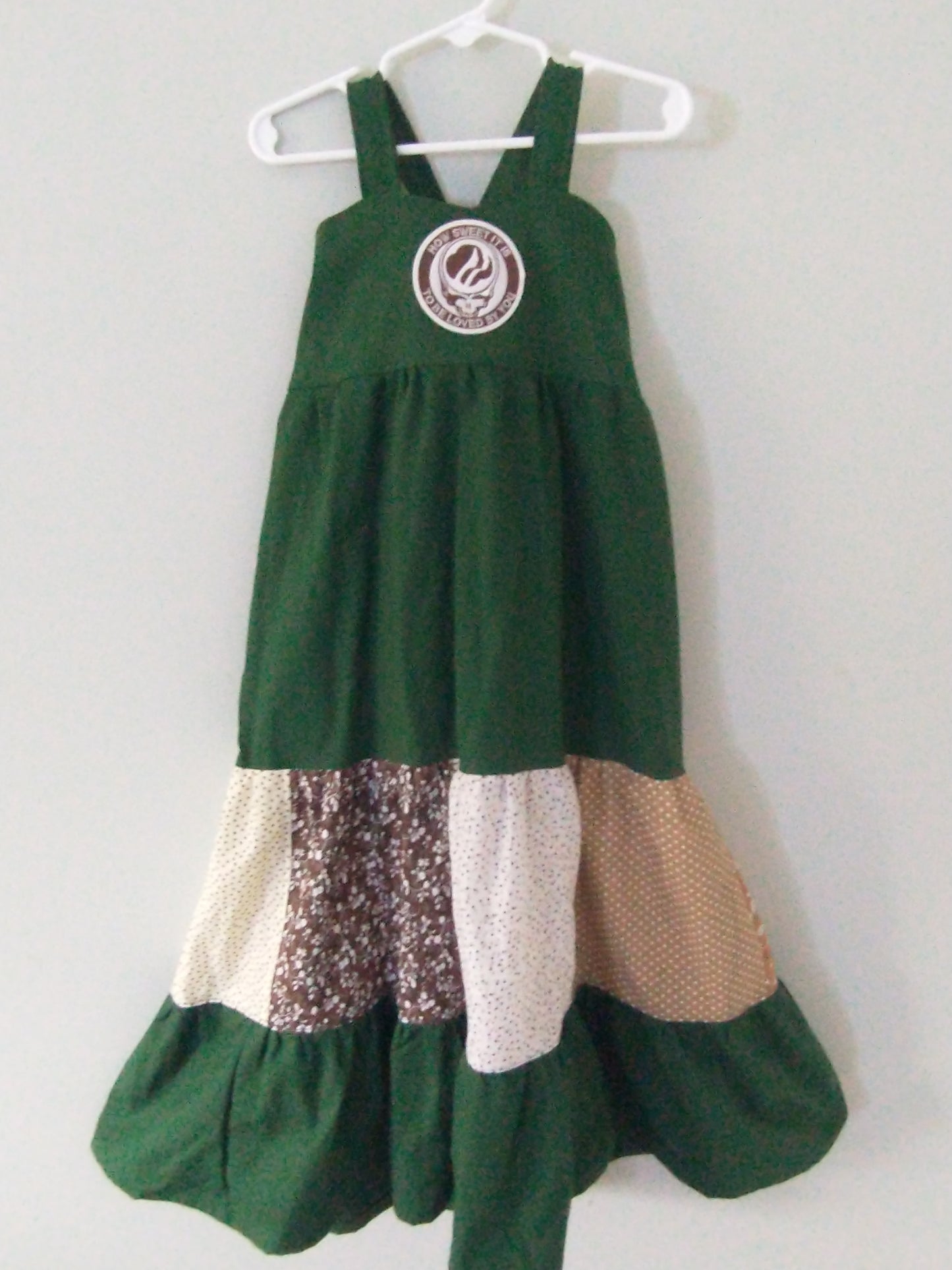 9 to 12  Girls Patchwork Spinner Dress